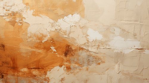 Peinture abstraite dans les tons de terre