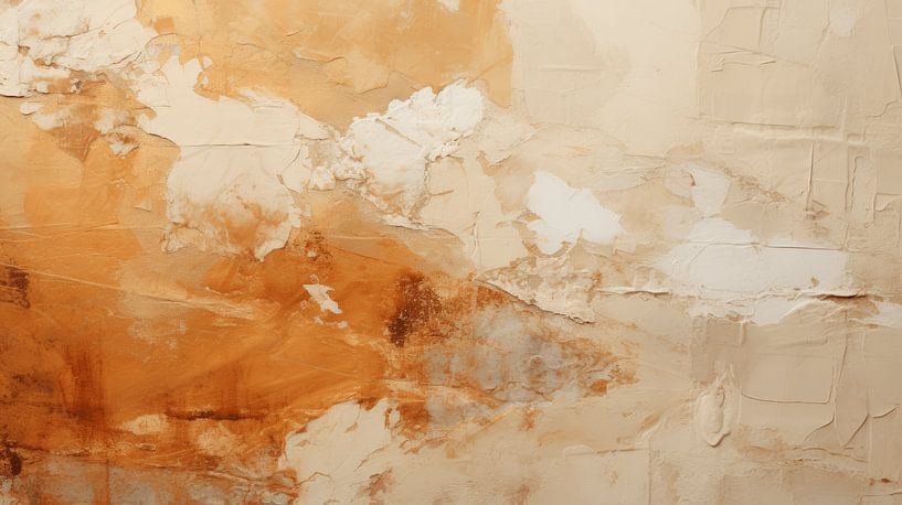 Abstract painting in earth tones by Studio Allee