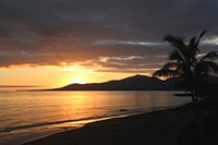 Ondergaande zon Lanzarote