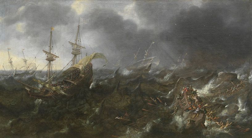 La bataille de Lépante, Andries van Eertvelt par Des maîtres magistraux