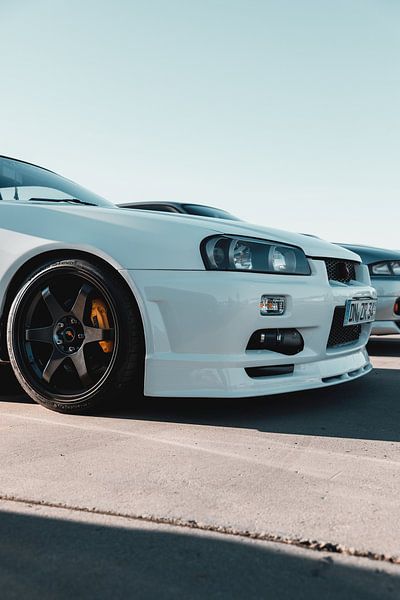 Nissan R34 GTR (weiß) JDM von Mike Van Zijderveld