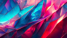 Paars roze en blauw met vormen