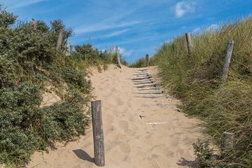 Zugang zum Strand von Peter Leenen