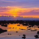 Sonnenuntergang auf The Big Island, Hawaii von Henk Meijer Photography Miniaturansicht