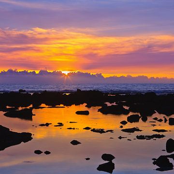Coucher de soleil à The Big Island, Hawaii