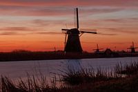 Kinderdijk bij zonsopkomst