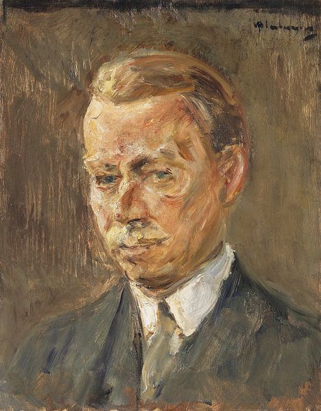 Portret van Erich Hancke - hoofdstudie, MAX LIEBERMANN, 1929 van Atelier Liesjes