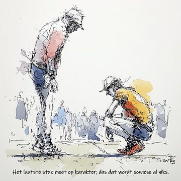 Eindsprint op karakter van Zeger Knops