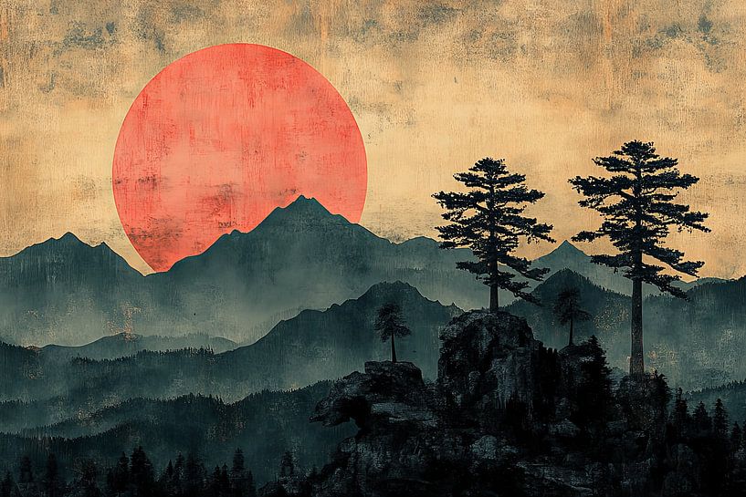 scenic art japan landscape by Egon Zitter