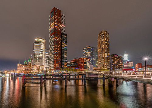 Wilhelmina pier by night van Nicolette Eekhof