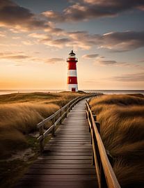 Lighthouse in the evening light