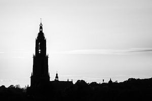 Schwarz-weißer Sonnenuntergang von Max ter Burg Fotografie