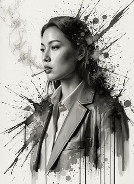 Gefragmenteerd droomportret van Dreamframe Atelier