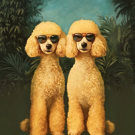 Labradoodles im Dschungel von Lauri Creates