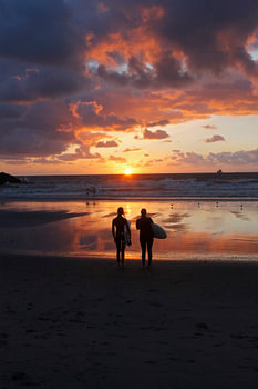 Na het surfen / After a surf day