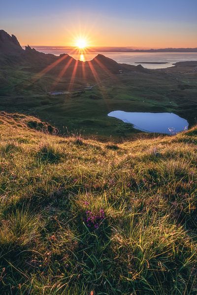 Schotland De Quiraing Sunrise van Jean Claude Castor
