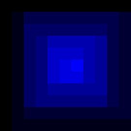 Outside in (blauw) van Wim van Amelsfoort