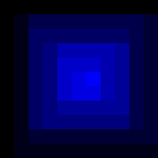 Outside in (blue) by Wim van Amelsfoort