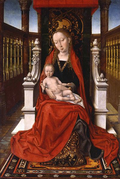 Hans Memling. Mary on Throne with Christ Child by 1000 Schilderijen