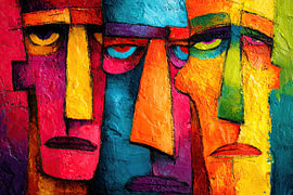 Kleurige gezichten | The Trio of Expressions