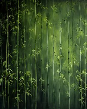 Grungy Bamboo Jungle #I van Studio XII