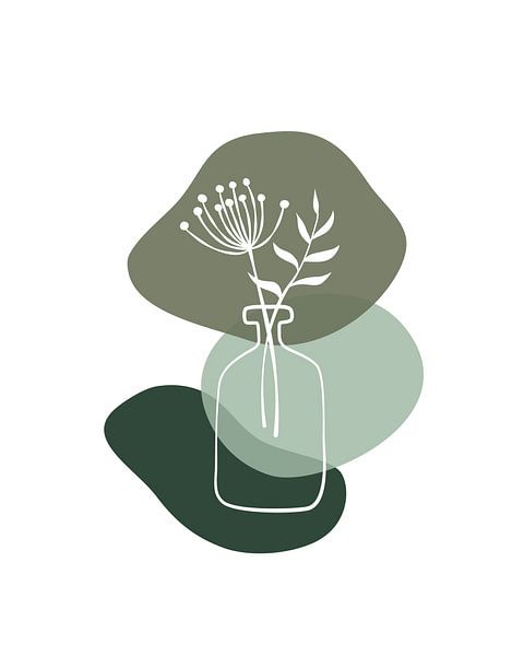 Vaas met planten van Studio Miloa