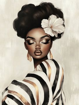 Modern portret van Carla Van Iersel