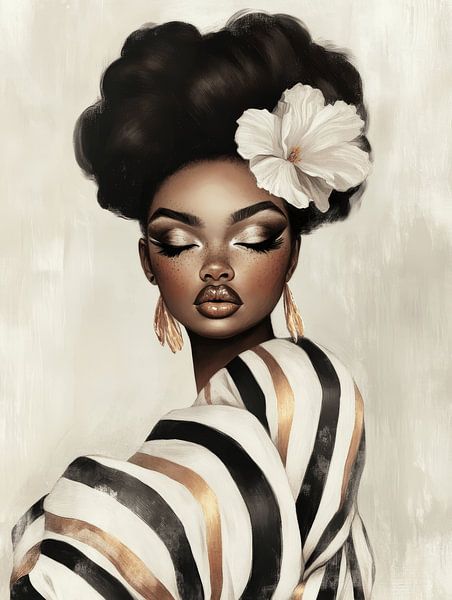 Modern portrait by Carla Van Iersel