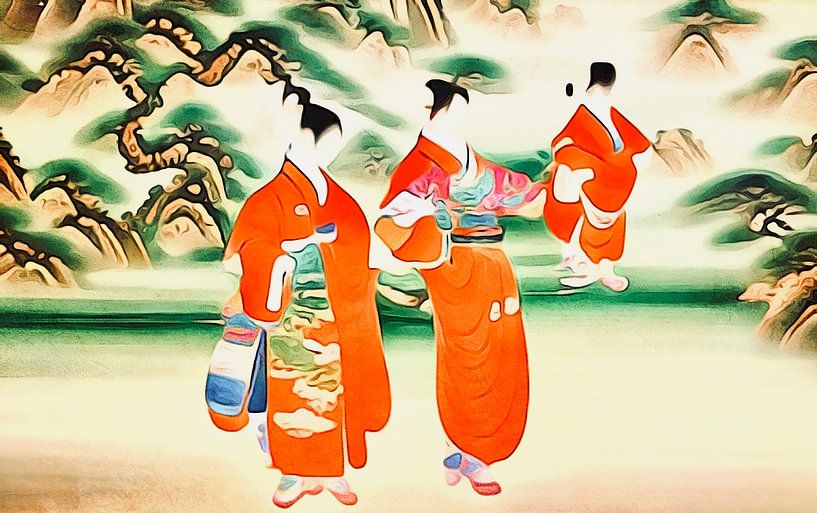 Travelling in Asia, motif 1 by zam art