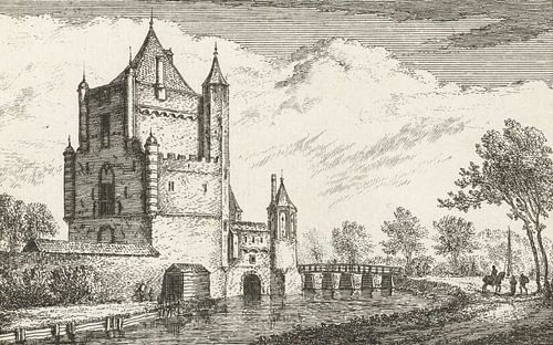 Abraham Rademaker, Gezicht op de Amsterdamse Poort te Haarlem, 1680