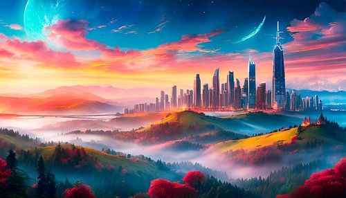 Skyline in the landscape
