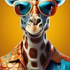 Girafe avec lunettes de soleil sur Jörg B. Schubert