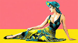 Retro Diva – Pop-Art Ikone im Stil der 60er Jahre