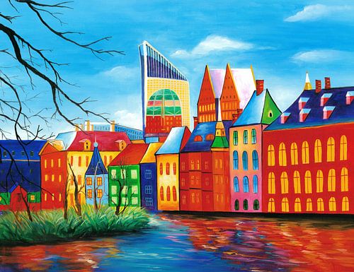 The Hague painting - Inner Court by Art Whims