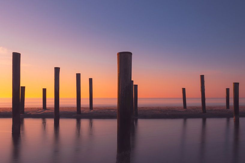 Zonsondergang van Elly van Veen