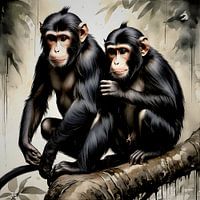 Two monkeys