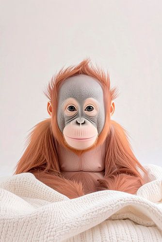 Bébé orang-outan... sur Ans Bastiaanssen