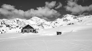 Winterlandschaft in Obertauern in SW von Christa Kramer