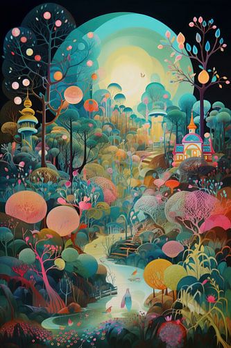 Kleurrijke digitale tekening