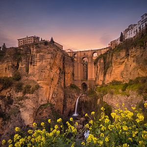 Sonnenuntergang an der Puente Nuevo in Ronda