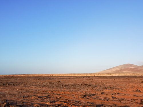 Kaal landschap op Fuerteventura