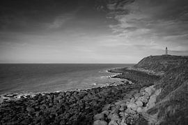 Landscape Cap Gris-Nez in France with lighthouse. by DroomGans