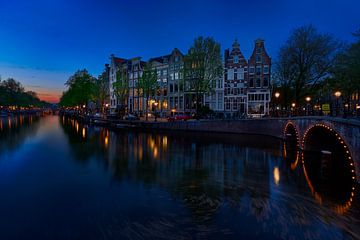 View of the Quellijnbrug, Keizersgracht in Amsterdam, 2021 -