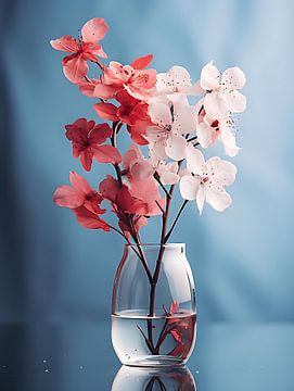 fleurs dans un vase sur PixelPrestige