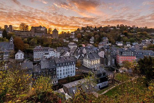 Coucher de soleil à Monschau