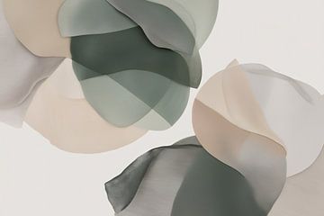 Abstract layers in natural tones by Imperial Art House