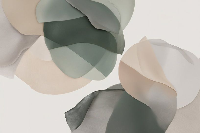 Abstract layers in natural tones by Imperial Art House
