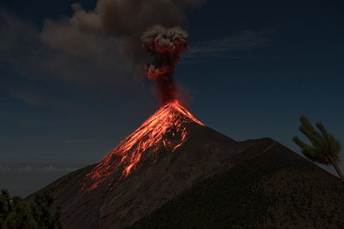 Volcano Fuego Erupts