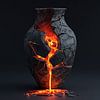 Lava uit stenen vaas van TheXclusive Art