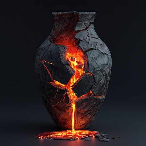 Lave dans un vase en pierre